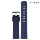Stailer Premium Silikon Uhrenarmband Modell BC108 blau 20 mm