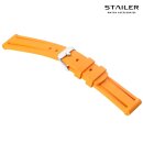 Stailer Premium Silikon Uhrenarmband Modell BC108 orange 22 mm