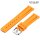 Stailer Premium Silikon Uhrenarmband Modell BC108 orange 22 mm