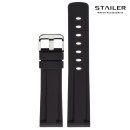 Stailer Premium Silikon Uhrenarmband Modell BC108 schwarz...