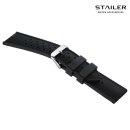 Stailer Premium Silikon Uhrenarmband Modell BC106 schwarz 22 mm