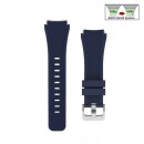 Easy-Klick Silikon Uhrenarmband Modell Orion dunkel-blau 20 mm, komp. Samsung