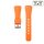 Easy-Klick Silikon Uhrenarmband Modell Orion orange 20 mm, komp. Samsung