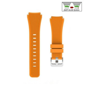 Easy-Klick Silikon Uhrenarmband Modell Orion aprikose 20 mm, komp. Samsung