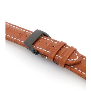 Butterfly-Faltschließe Edelstahl- PVD schwarz matt gebürstet Modell Queen 18 mm