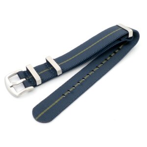 GEO-Straps Nato Nylon Uhrenarmband Modell Nitro blau-grün 20 mm