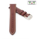 Easy-Klick Shell Cordovan Leder Uhrenarmband Modell Georgia mocca 20 mm