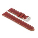 Easy-Klick Shell Cordovan Leder Uhrenarmband Modell Georgia mahagoni 20 mm