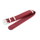 GEO-Straps Nato Nylon Uhrenarmband Modell Nitro rot-grün 22 mm