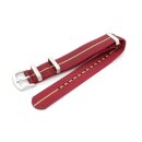 GEO-Straps Nato Nylon Uhrenarmband Modell Nitro rot-beige 22 mm