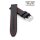 Hybrid Easy-Klick Silikon-Leder Uhrenarmband Modell Lesi schwarz-RN 22 mm