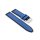 Hybrid Easy-Klick Silikon-Leder Uhrenarmband Modell Lesi blau-schwarz 22 mm