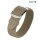 Eulit Perlon Durchzugs-Uhrenarmband Modell Atlantic-gebürstet beige-creme 22 mm