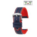 Easy-Klick Premium Hybrid FKM-Nylon Uhrenarmband Modell...