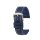 Premium Hybrid FKM-Nylon Uhrenarmband Modell Isidor blau-WN 23 mm