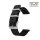 Easy-Klick Canvas-Nylon Textil Uhrenarmband Modell Former schwarz 24 mm