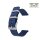 Easy-Klick Canvas-Nylon Textil Uhrenarmband Modell Former navy-blau 24 mm