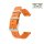 Easy-Klick Canvas-Nylon Textil Uhrenarmband Modell Former orange 24 mm