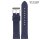 Stailer Veloursleder Uhrenarmband Modell Alaska blau 22 mm