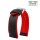 Easy-Klick Premium Hybrid Silikon-Nylon Uhrenarmband Modell Isidor schwarz-rot 19 mm