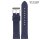 Stailer Easy-Klick Veloursleder Uhrenarmband Modell Alaska blau 20 mm