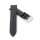Kroko-Alligator Uhrenarmband Modell Amazonas schwarz-TiT 21 mm
