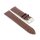 Kroko-Alligator Uhrenarmband Modell Amazonas mocca-TiT 17 mm