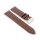 Kroko-Alligator Uhrenarmband Modell Amazonas mocca-TiT 19 mm
