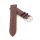 Kroko-Alligator Uhrenarmband Modell Amazonas mocca-TiT 20 mm