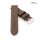 Diloy Vintage-Rindleder Uhrenarmband Modell Madrid mocca 26 mm ohne Naht
