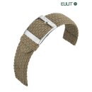 Eulit Perlon Uhrenarmband Modell Palma-Pacific-SP XL-extralang beige-creme 22 mm