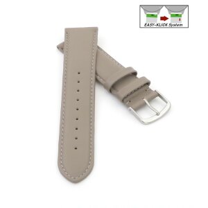 Easy-Klick Uhrenarmband Jungkalb Modell Chur taupe 12 mm