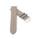 Feines Leder-Uhrenarmband Basel-NL taupe 16 mm