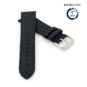 Morellato Recycled Uhrenarmband Modell Corfu schwarz 20 mm