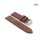 Handgefertigtes Fluco Rindleder Uhrenarmband Modell City mocca 24 mm