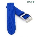 Eulit Perlon Uhrenarmband Modell Palma-Pacific-SG XL-extralang königs-blau 20 mm