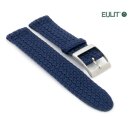 Eulit Perlon Uhrenarmband Modell Palma-Pacific-SG XL-extralang navy-blau 22 mm