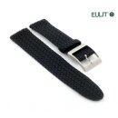 Eulit Perlon Uhrenarmband Modell Palma-Pacific-SG XL-extralang schwarz 22 mm