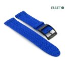 Eulit Perlon Uhrenarmband Modell Palma-Pacific-PVD königs-blau 20 mm