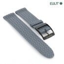 Eulit Perlon Uhrenarmband Modell Palma-Pacific-PVD grau 19 mm