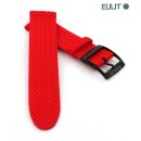 Eulit Perlon Uhrenarmband Modell Palma-Pacific-PVD rot 21 mm