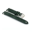 Easy-Klick Veloursleder Uhrenarmband Modell Orlando grün-WN 18 mm