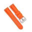 Silikon Uhrenarmband Modell Marina orange 24 mm, komp....