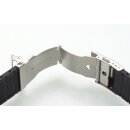XL-Silikon Uhrenarmband Modell Rhodos-FS-S schwarz 22 mm, Faltschließe