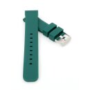 Silikon Uhrenarmband Modell Diving grün 20 mm Breitdornschließe