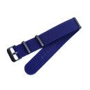 Elastic Nato Nylon Flex-Uhrenarmband Modell Oneflex-P blau 20 mm