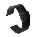 Edelstahl Milanaise-Mesh Uhrenarmband Modell Ulm PVD-schwarz 10 mm