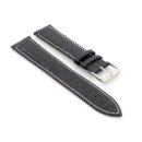 Easy-Klick Kroko-Alligator Uhrenarmband Modell Amazonas schwarz-WN 20 mm