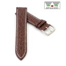 Easy-Klick Kroko-Alligator Uhrenarmband Modell Amazonas mocca-WN 15 mm