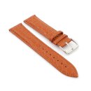 Easy-Klick Kroko-Alligator Uhrenarmband Modell Amazonas cognac-TiT 15 mm